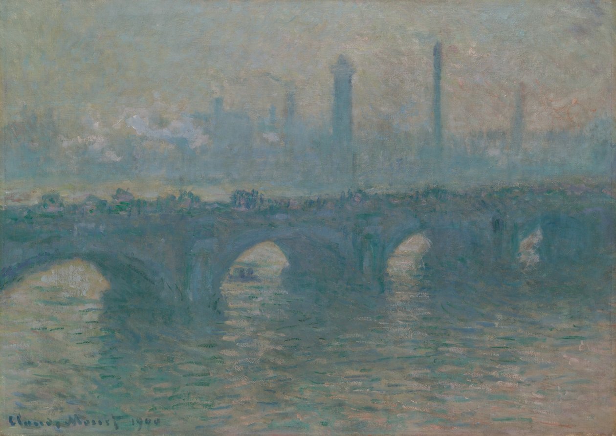 Ponte de Waterloo, Tempo cinzento de Claude Monet