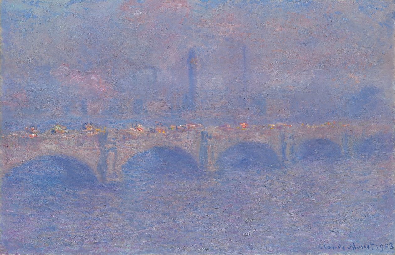 Ponte Waterloo, Efeito Sol de Claude Monet