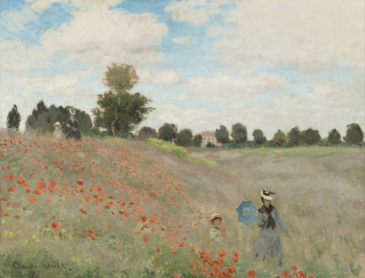 Campo de papoula de Claude Monet