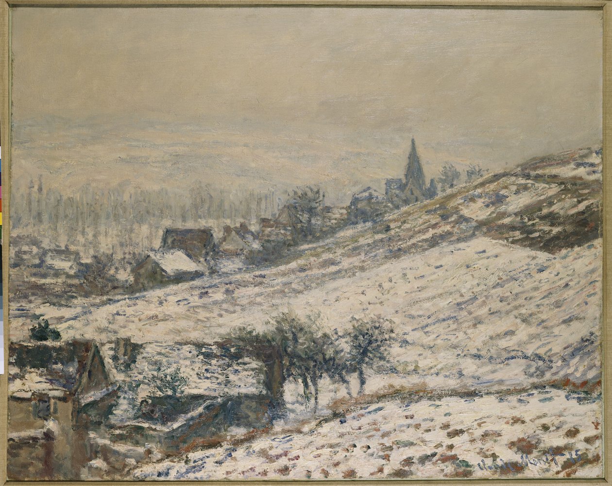 Inverno em Giverny, 1885 de Claude Monet