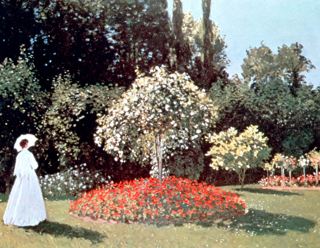 Mulher no jardim, Sainte Adresse, 1867 de Claude Monet