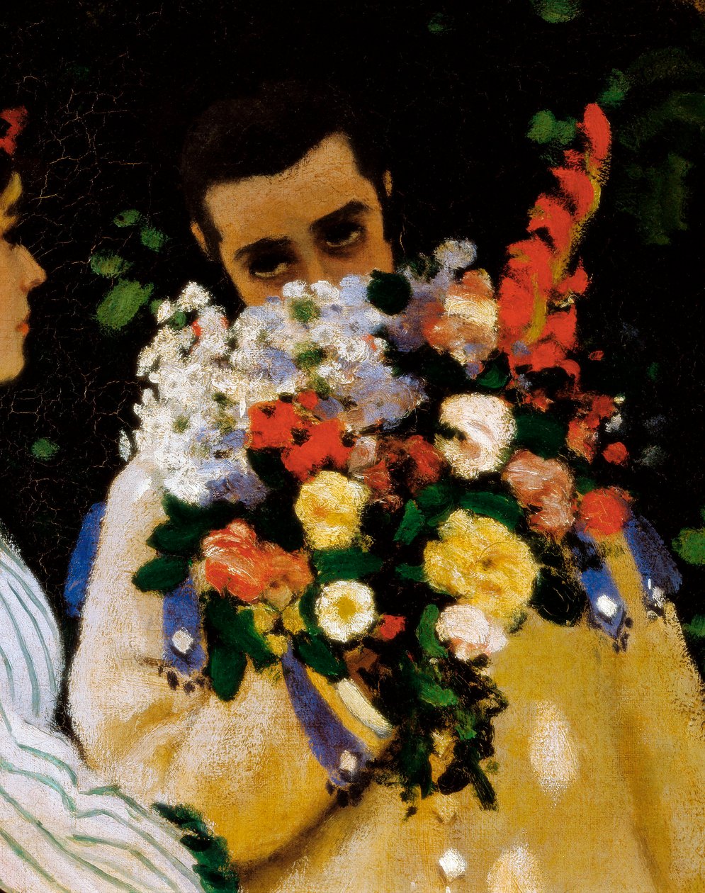 Mulheres no Jardim, detalhe de Claude Monet