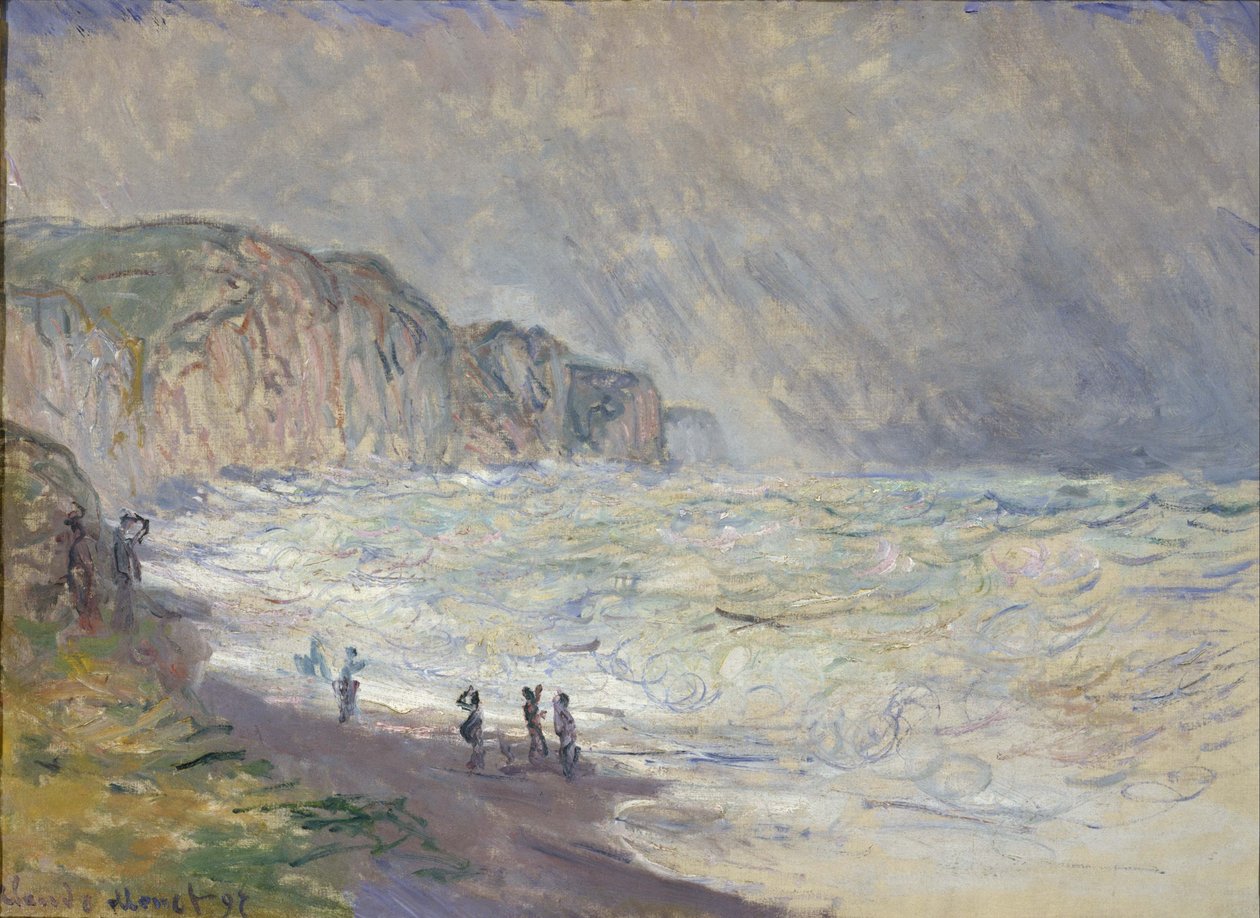 Mar Pesado em Pourville de Claude Monet