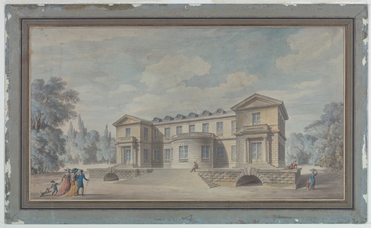 Projeto para uma casa de campo de Claude Nicolas Ledoux