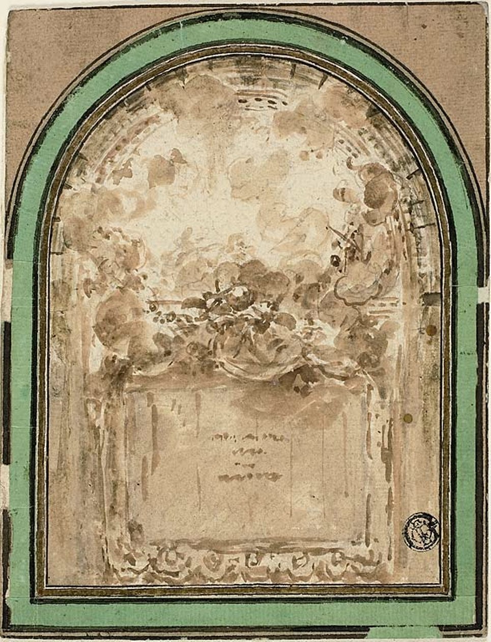 Projeto para o teto da Salle de Spectacle de Besancon de Claude Nicolas Ledoux