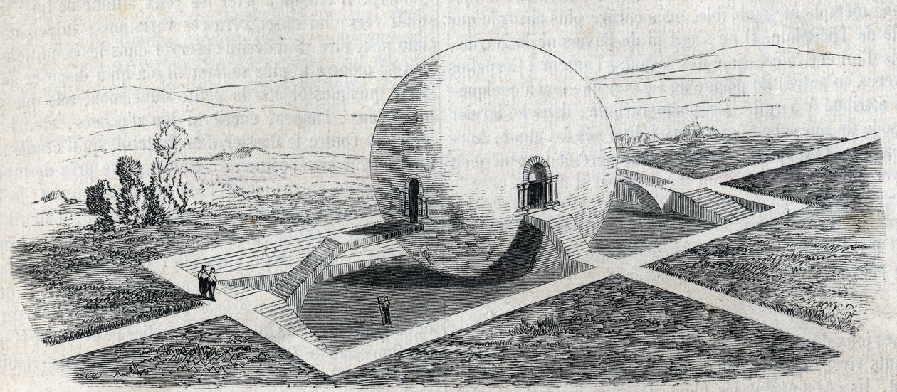 Projecto de uma casa de guarda agrícola de Claude Nicolas Ledoux (1736-1806). de Claude Nicolas Ledoux