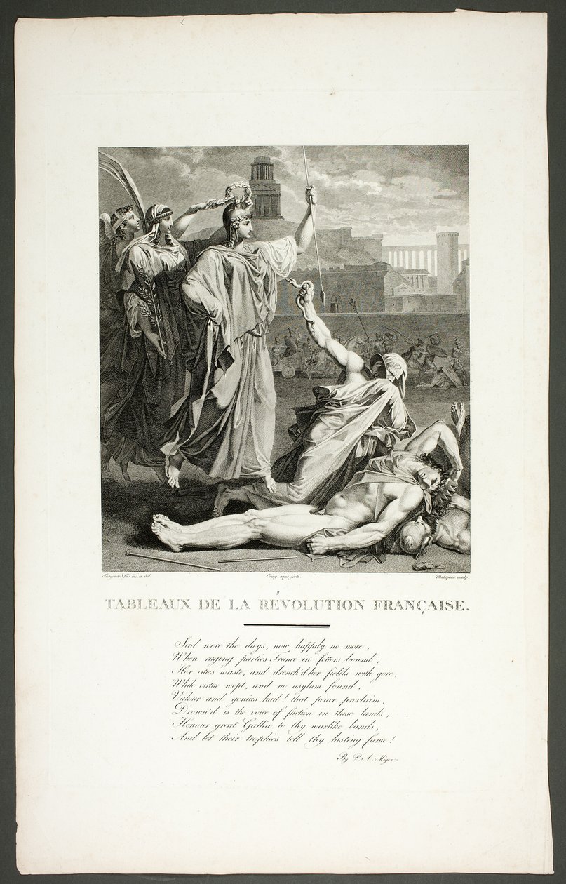 Frontispício da série "Tableaux de la révolution française de Claude Nicolas Malapeau