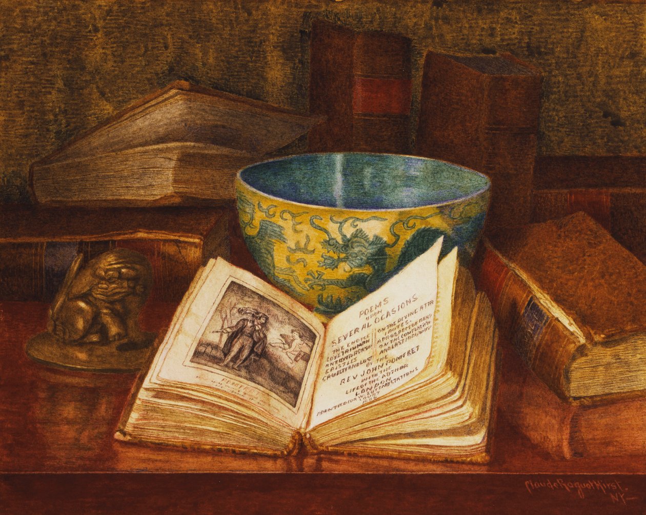 Um livro de poemas de Claude Raguet Hirst