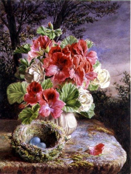 Gloxinia e Ninho de Pássaros de Claude Ryan