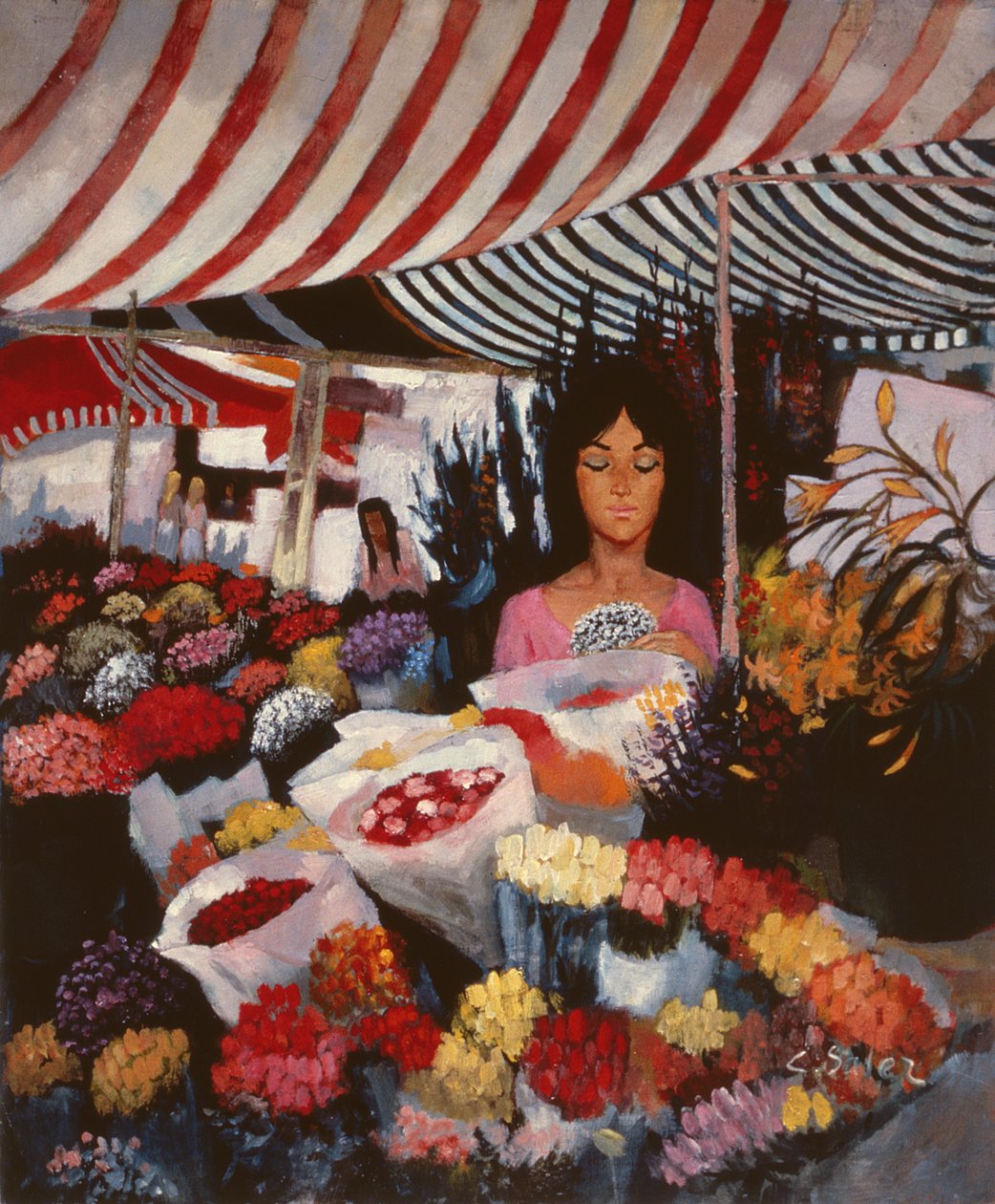 O vendedor de flores de Claude Salez