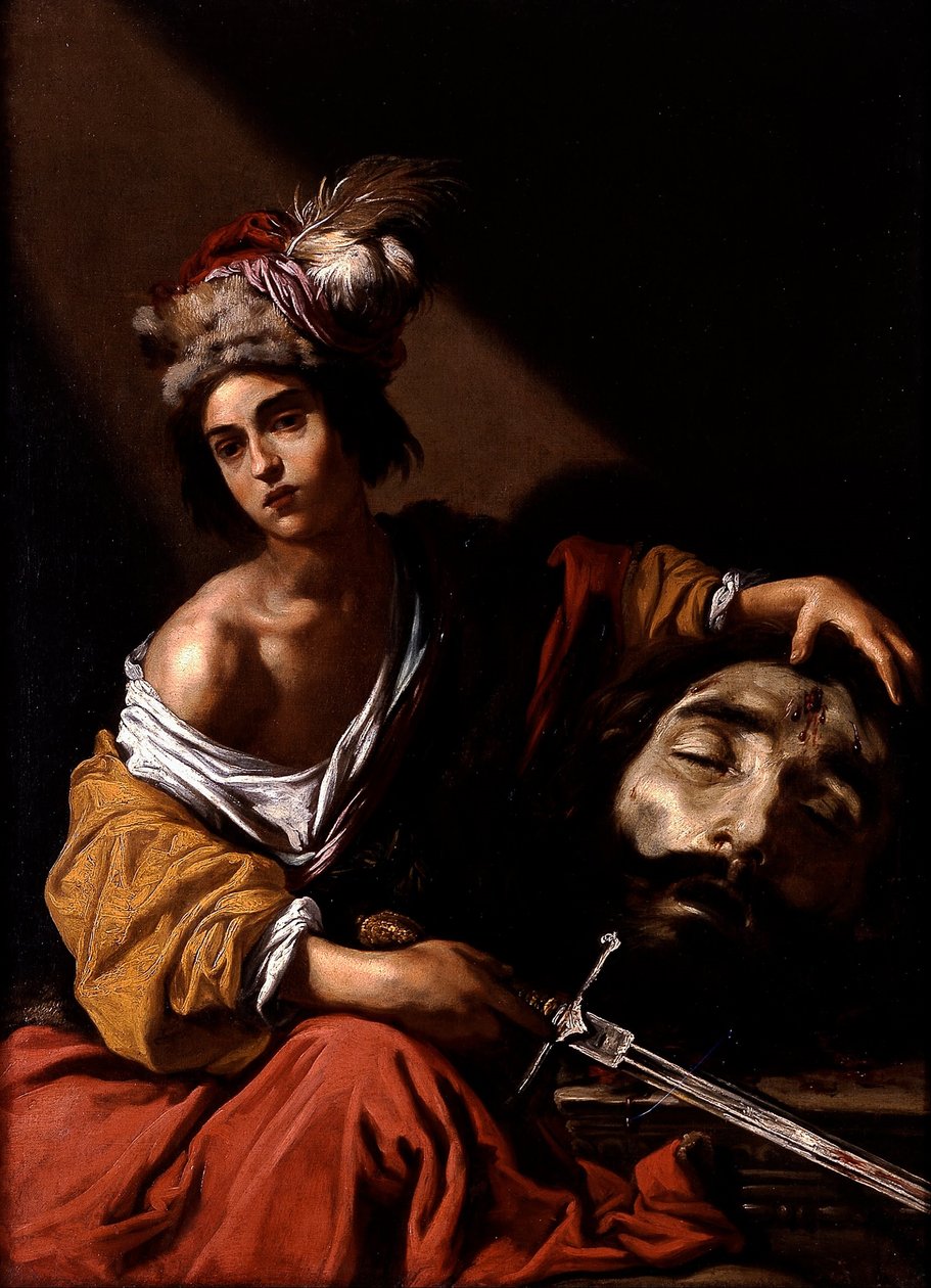 David com a cabeça de Golias de Claude Vignon