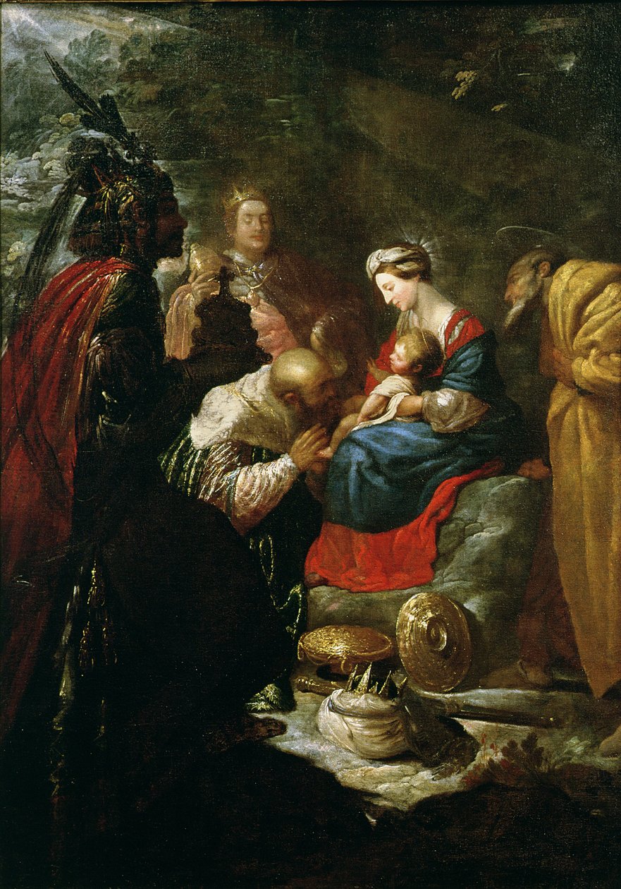 A Adoração dos Magos, c.1619 de Claude Vignon