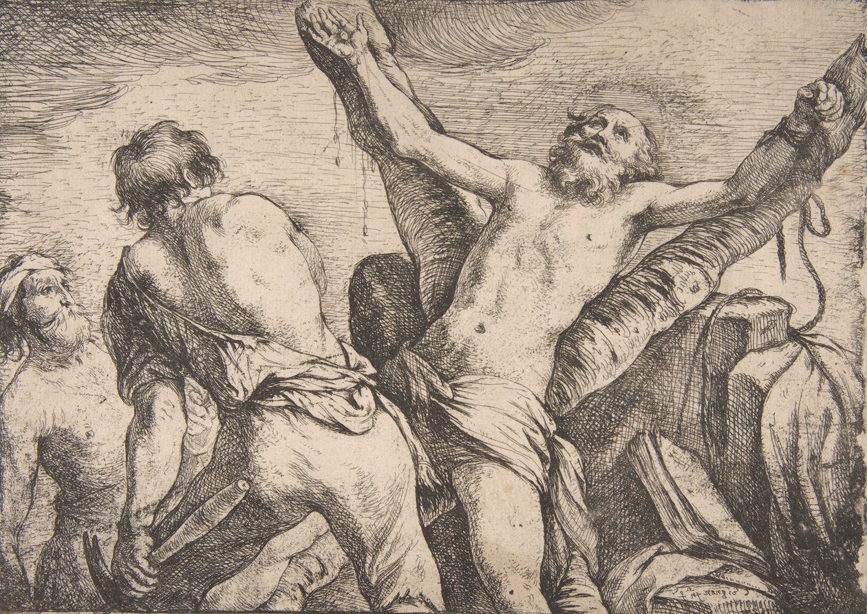 O martírio de Santo André, 1623. de Claude Vignon