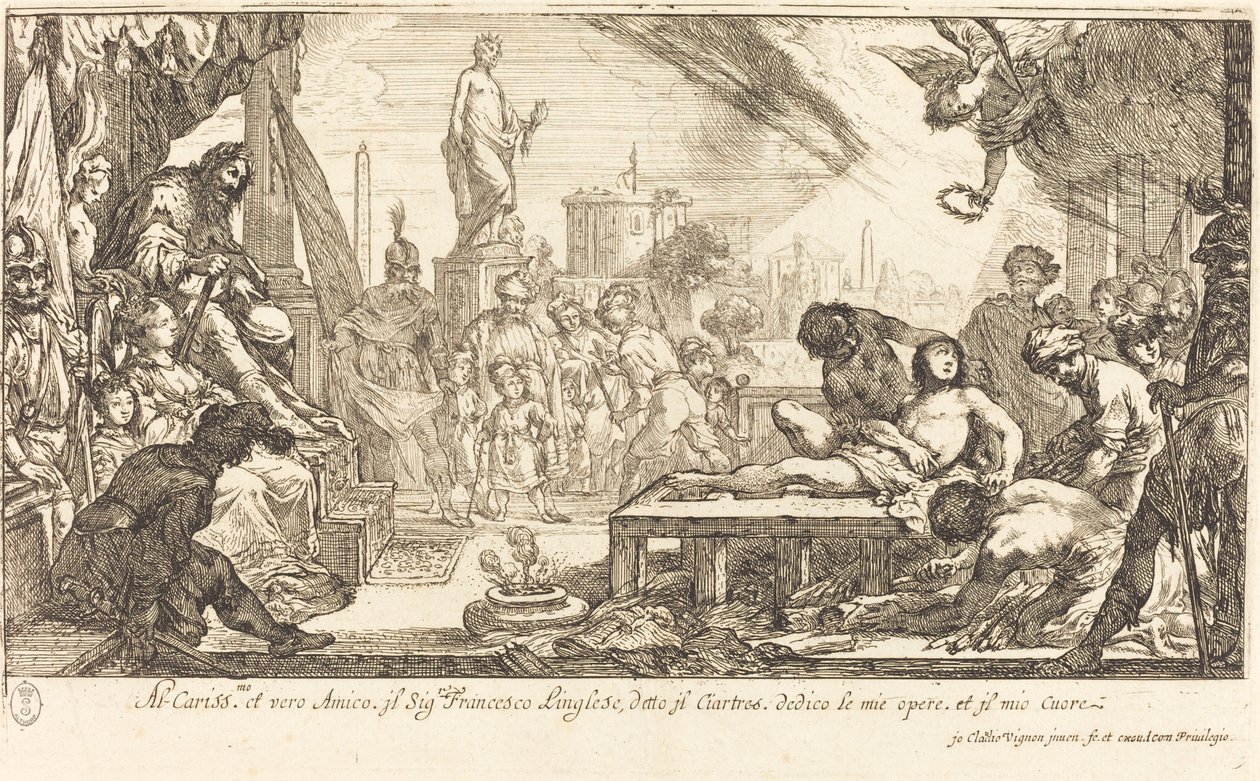 O Martírio de São Lourenço de Claude Vignon