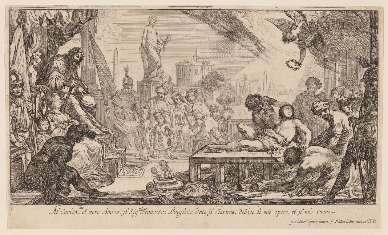 O Martírio de São Lourenço de Claude Vignon