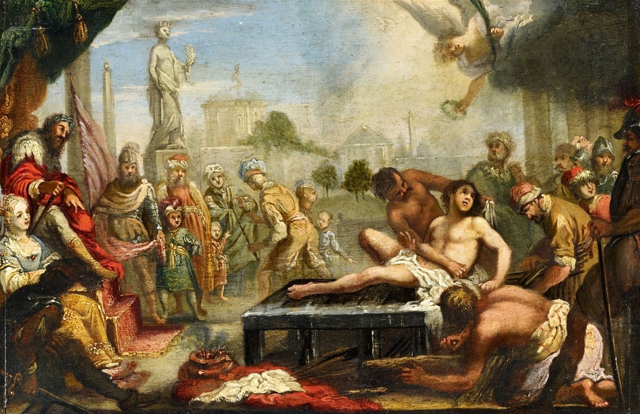 O martírio de São Lourenço de Claude Vignon