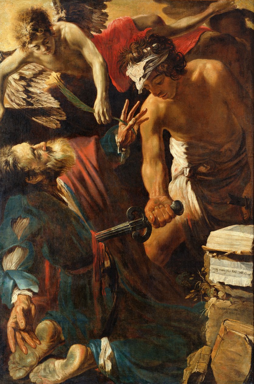 O martírio de São Mateus, 1617 de Claude Vignon