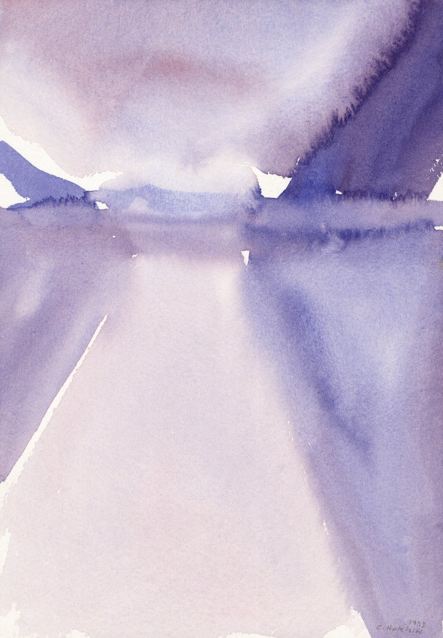 Lago de montanha, 1993 (aquarela) de Claudia Hutchins Puechavy