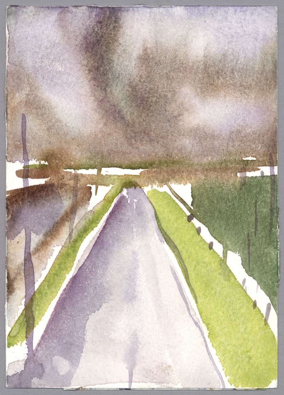 Tempestade na rota, 1995 (aguarela) de Claudia Hutchins Puechavy