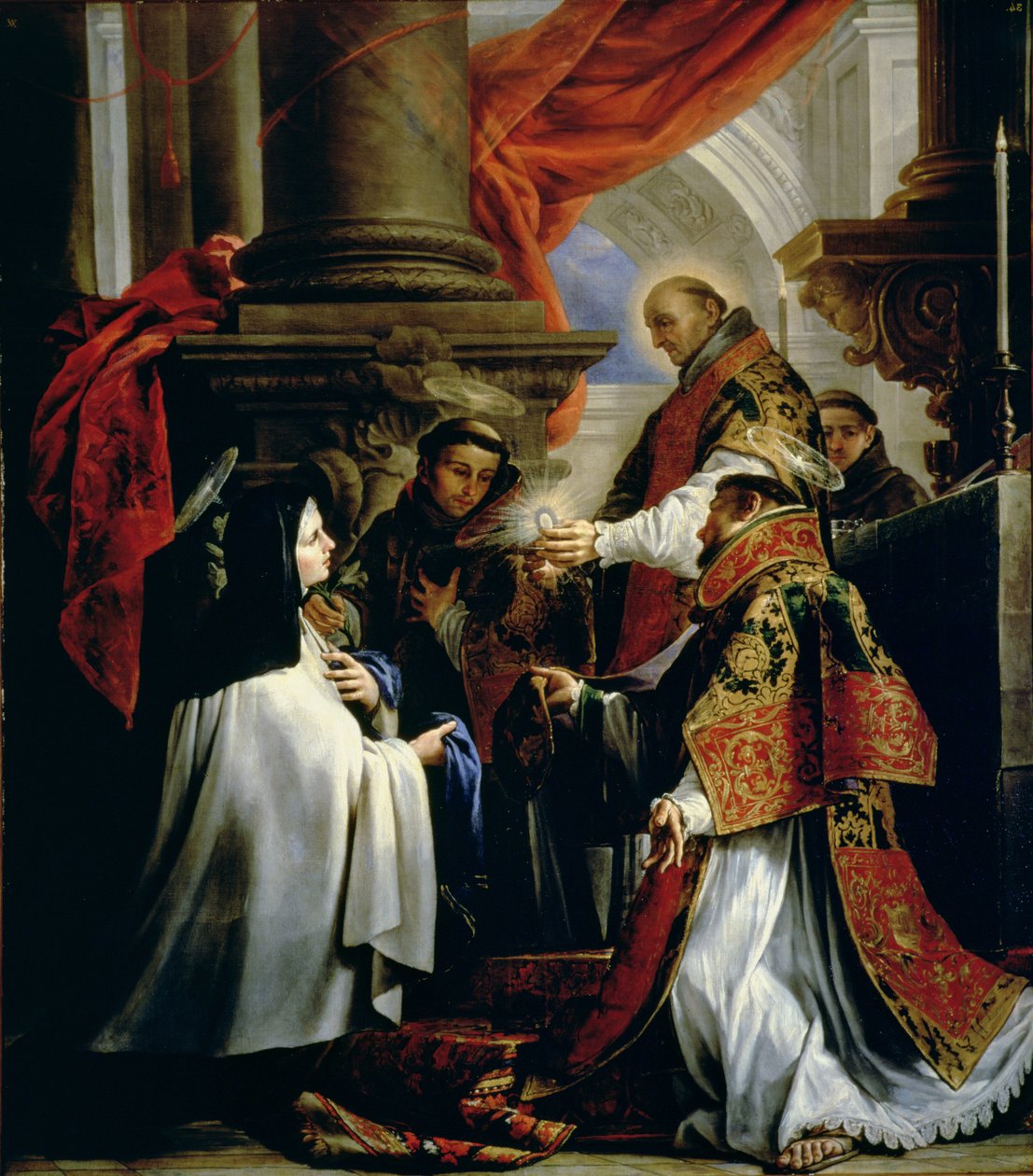 Comunhão de Santa Teresa de Ávila (1515-82) c.1670 de Claudio Coello