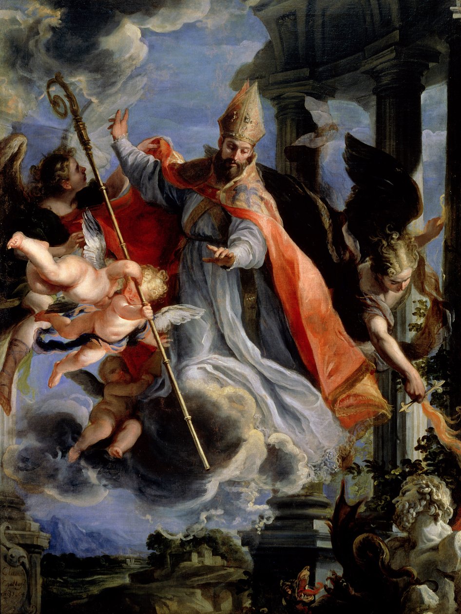O triunfo de Santo Agostinho (354-430) 1664 de Claudio Coello