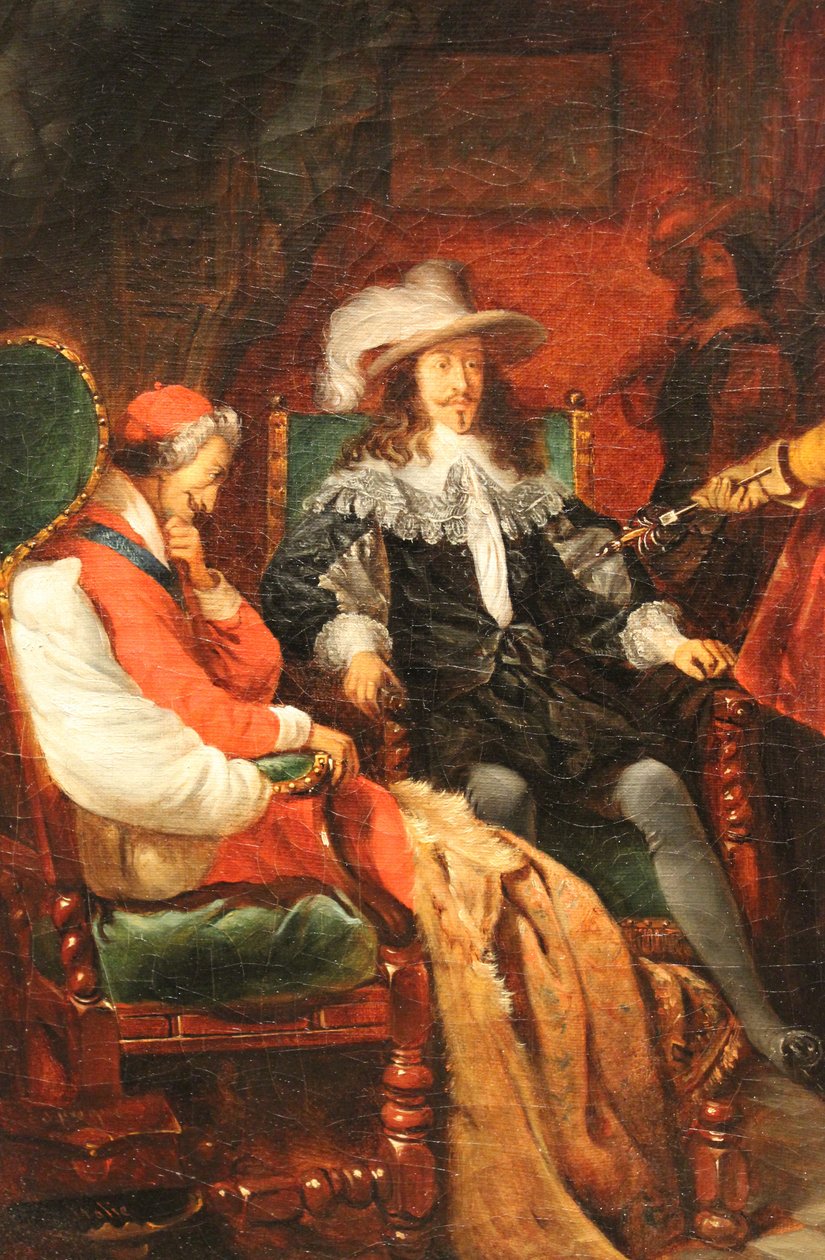 Cinco Marte, fazendo sua espada para Louis XIII de Claudius Jacquand