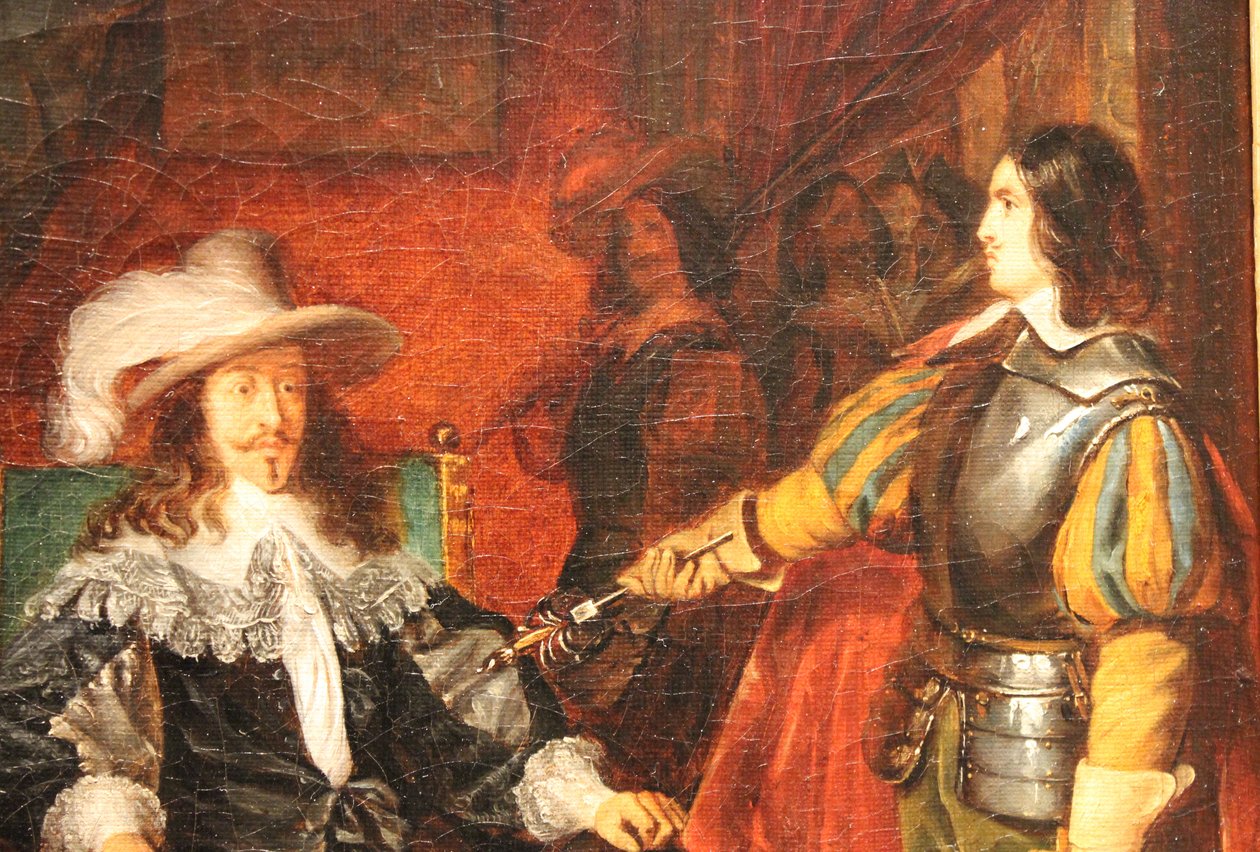 Cinco Marte, fazendo sua espada para Louis XIII de Claudius Jacquand