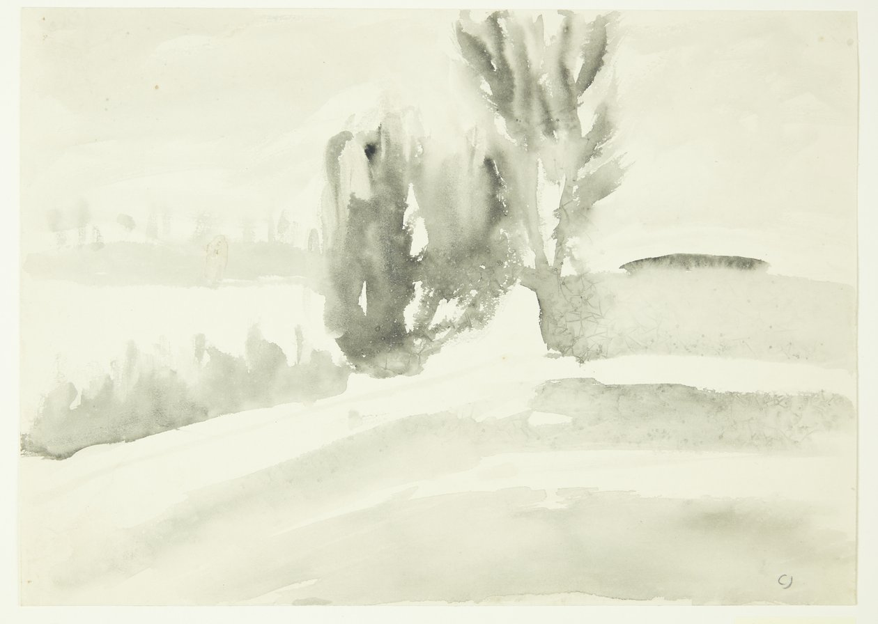 paisagem com árvores de Claus Johansen