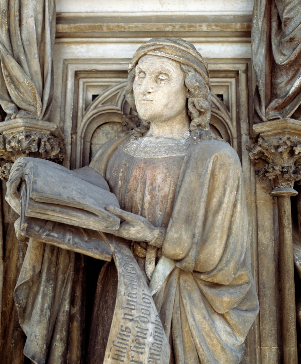 Jeremiah. A base do Poço de Moisés (escultura) de Claus Sluter