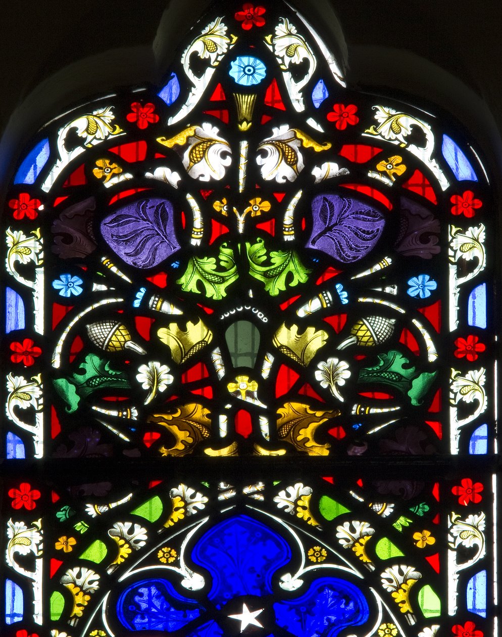 Detalhe floral, c.1858 de Clayton and Bell Clayton and Bell