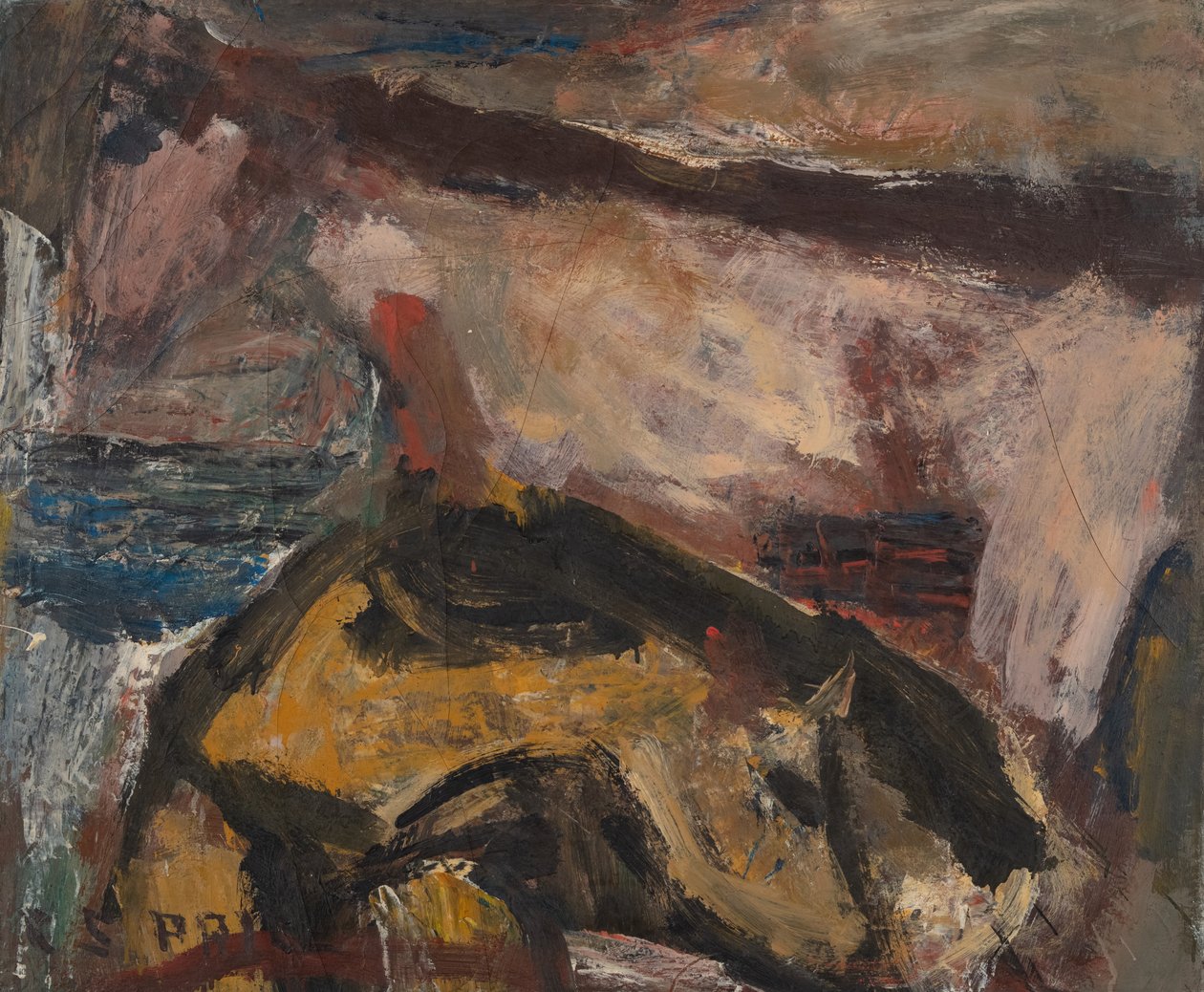 Duas vacas, século XX (óleo sobre tela) de Clayton S. Price