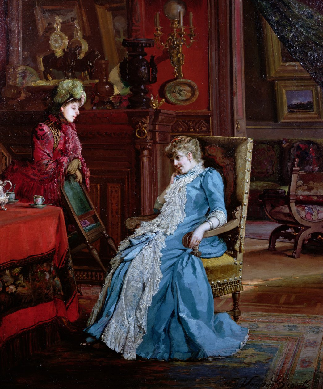 A visita de Clemence van den Broeck