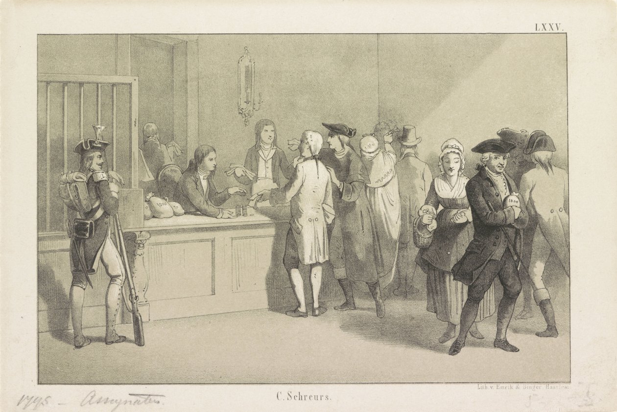 Pagamento das cedências, 1795 de Clemens Prosper Schreurs