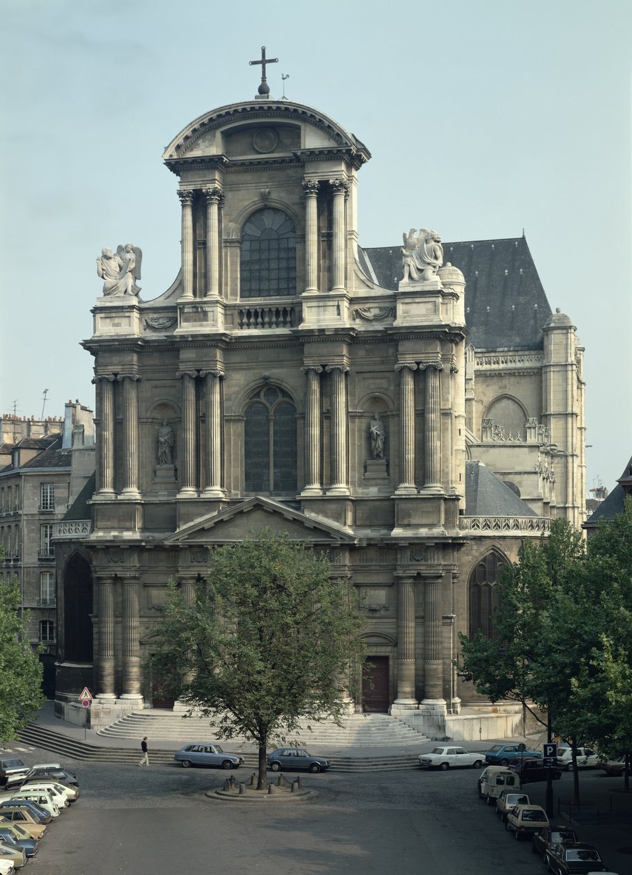 Fachada da Igreja de Saint-Gervais, construída 1616-21 de Clement II Metezeau