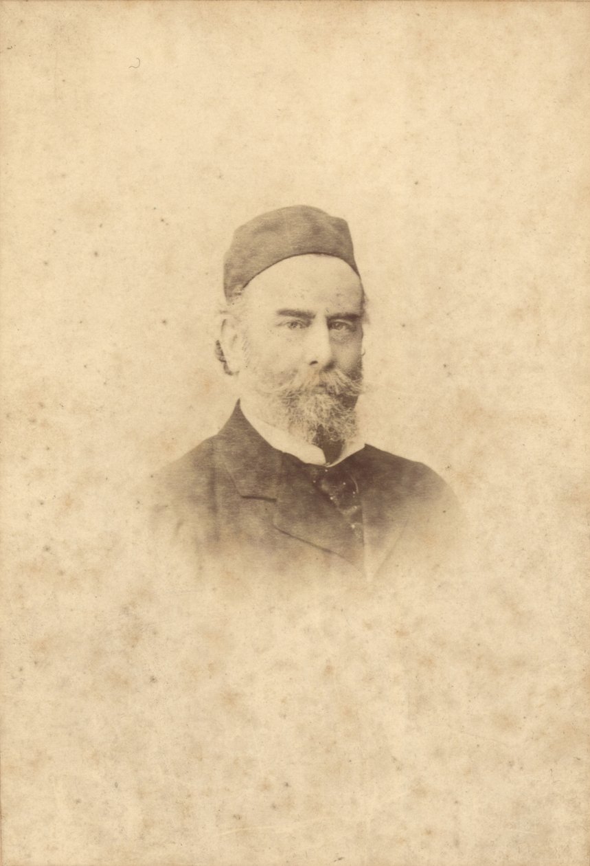 Fotografia de retrato de Alfred Sisley (1839-99) (foto sépia) de Clement Maurier