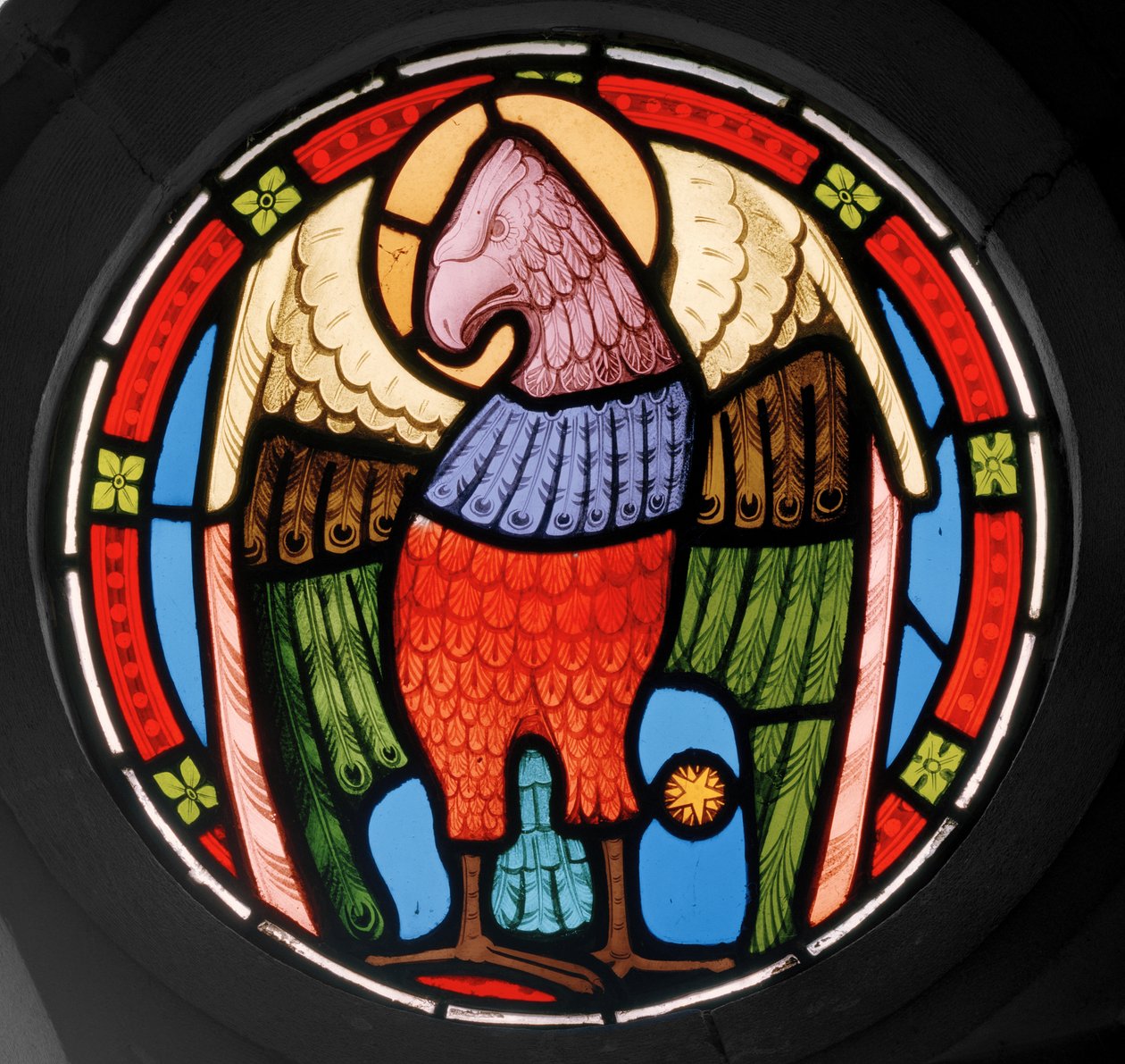 Águia, 1865 (vitral) de Clement James Heaton