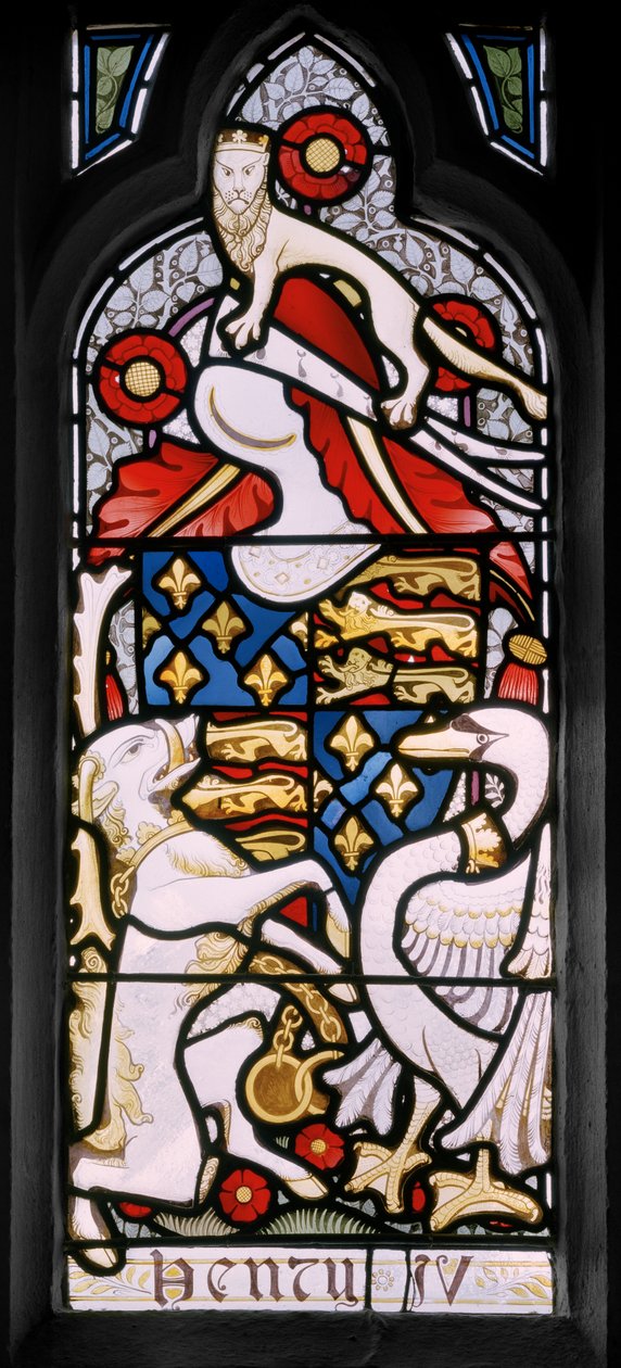 Heráldica de Henrique IV, 1867-71 (vitral) de Clement James Heaton