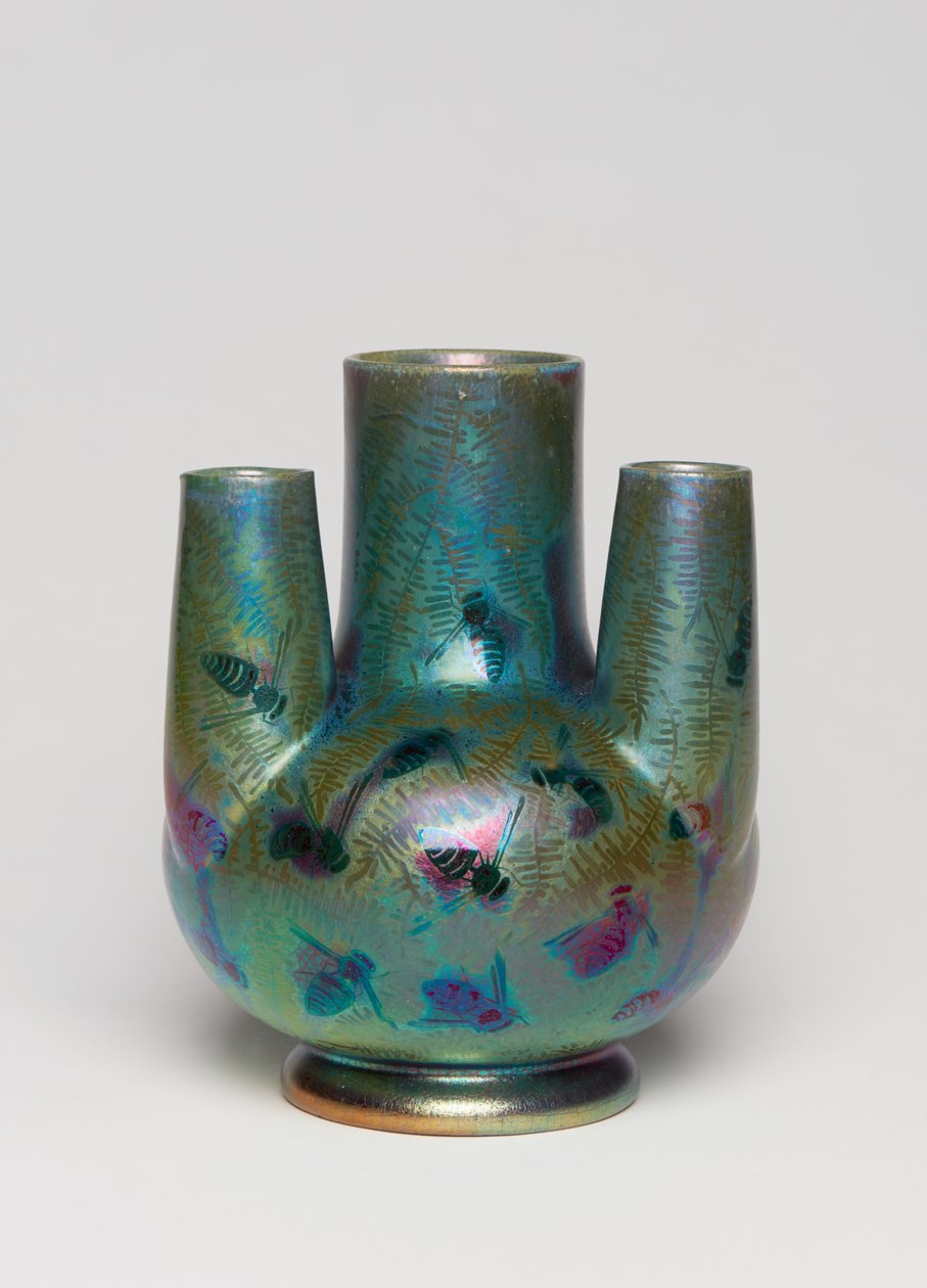 Vaso, c.1900 (faiança vitrificada) de Clement Massier