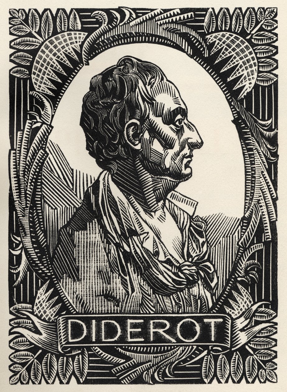 Denis Diderot (gravura) de Clement Serveau