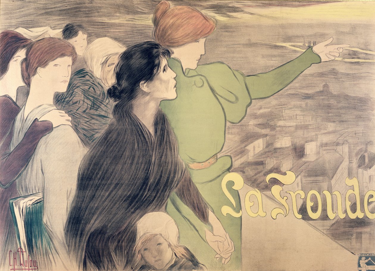 Cartaz para &39;La Fronde&39; (lápis colorido sobre papel) de Clementine Helene Dufau