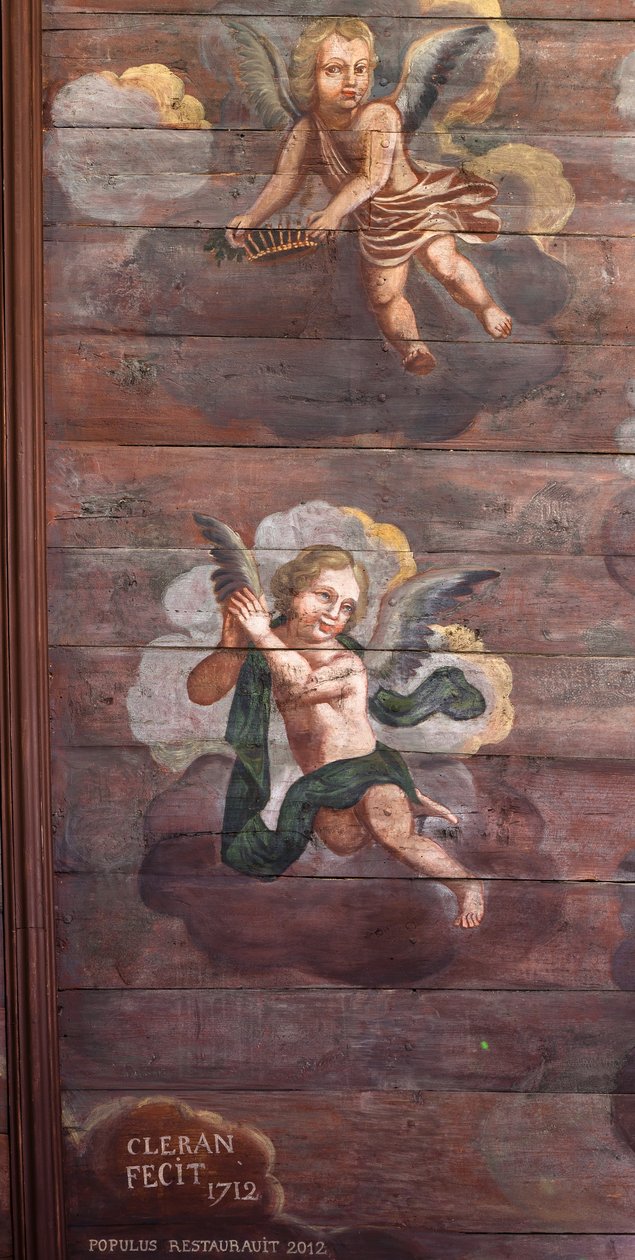 Locquirec (Finistère) / Igreja de Saint-Jacques, abóbada de berço pintada (foto) de Cleran
