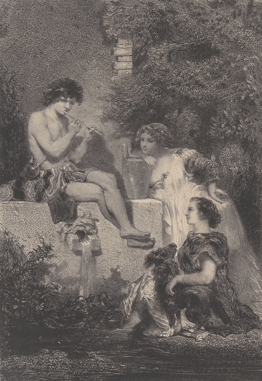 A Fonte, c. 1830-70. de Célestin Nanteuil