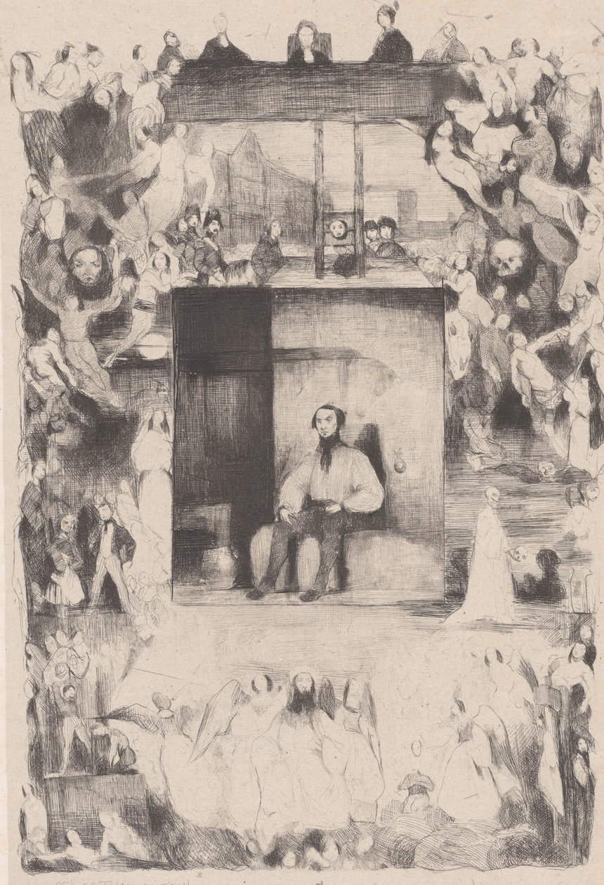 O Último Dia de um Condenado, 1833. de Célestin Nanteuil