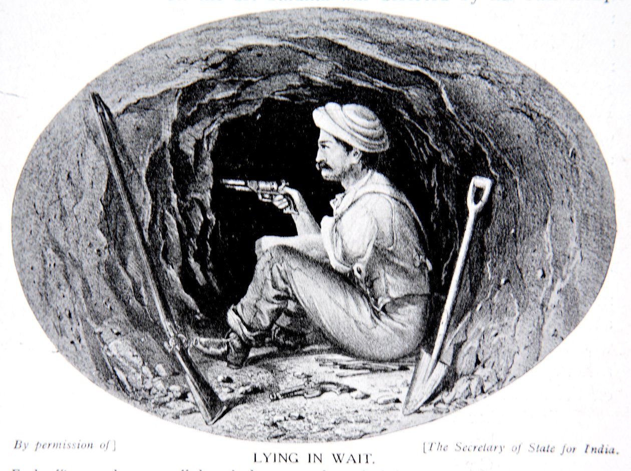 Deitada à espera, ilustração de "A História da Nação" de Clifford Henry Mecham