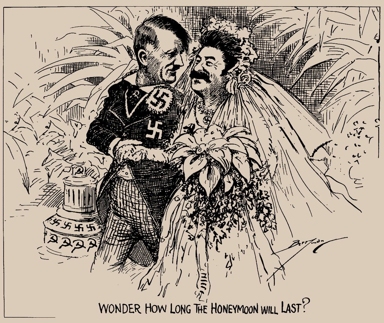 Quanto tempo durará a lua-de-mel no The Washington Star, 1939? de Clifford K. Berryman
