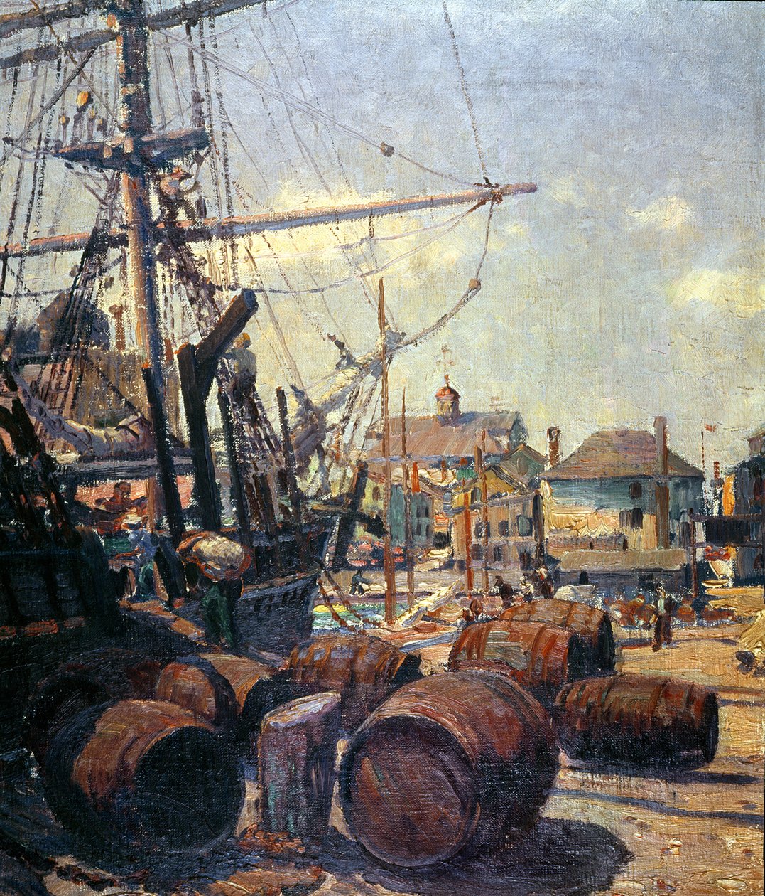 Enfeitar o Baleeiro (óleo sobre tela) de Clifford Warren Ashley