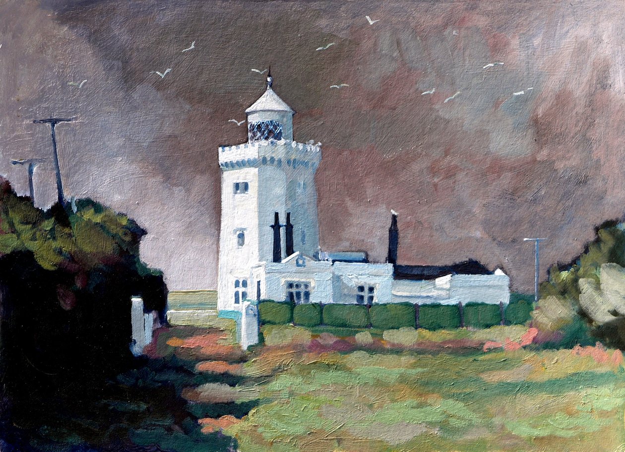 South Forelands, 2007 (acrílico a bordo) de Clive Metcalfe