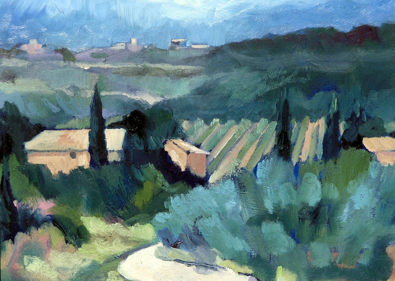 Toscana 3, 2007 (acrílico a bordo) de Clive Metcalfe