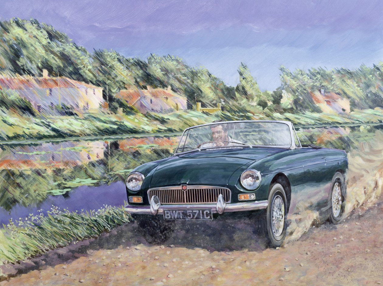 MGB por um canal francês de Clive Metcalfe
