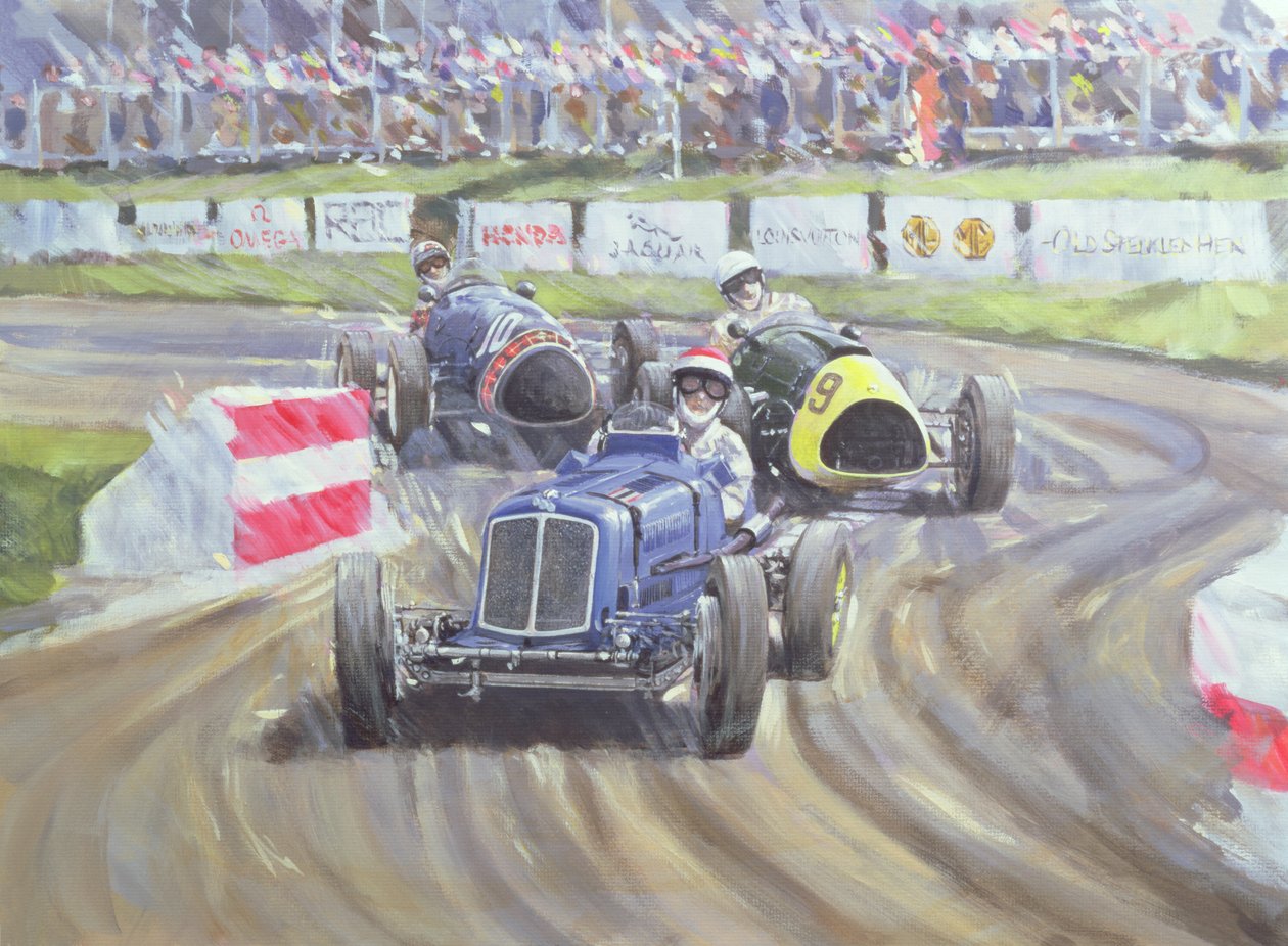 A primeira corrida no Goodwood Revival, 1998 de Clive Metcalfe
